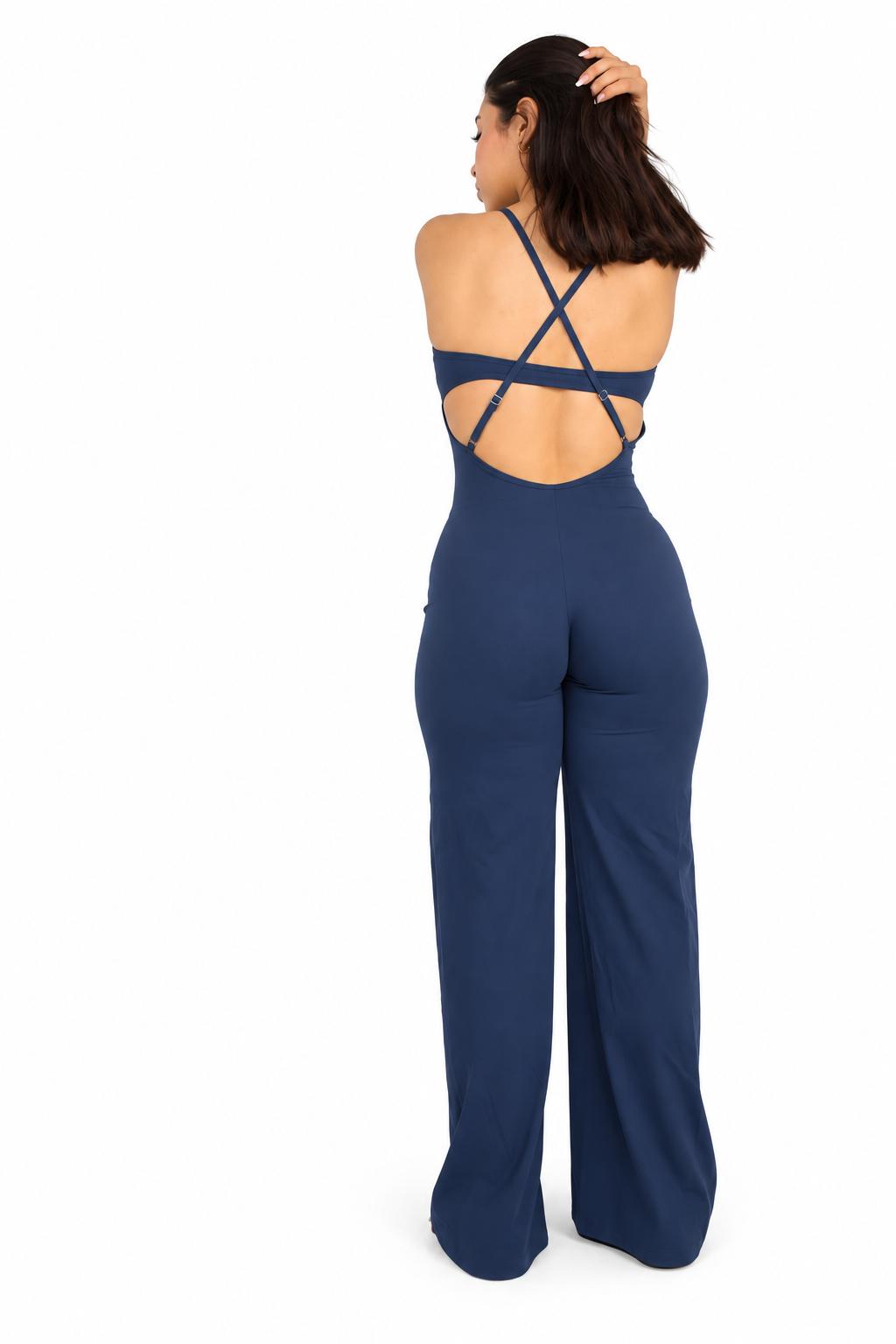 BARÄ Backless Wide-Leg Jumpsuit