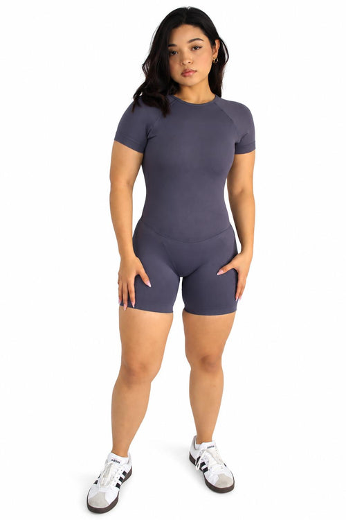 BARÄ Backless Short Sleeve Romper