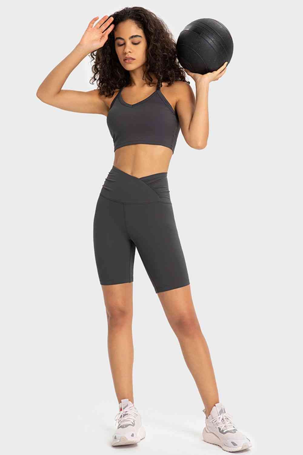 GlamFit V-Waist Bike Shorts