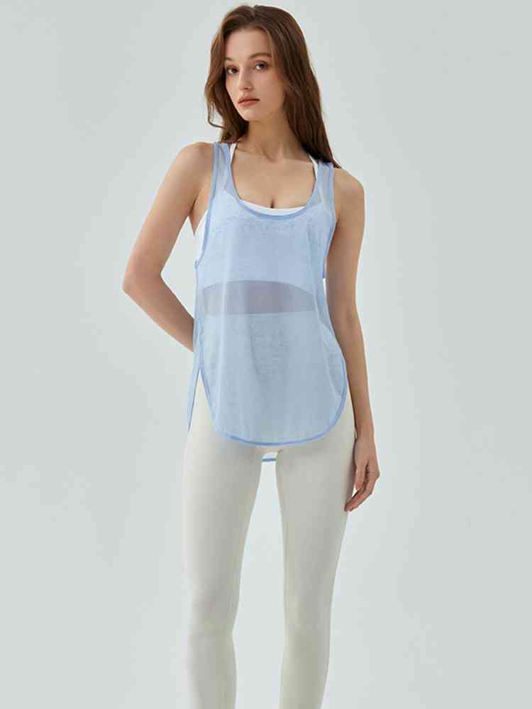 Scoop Neck Sports Tank Top