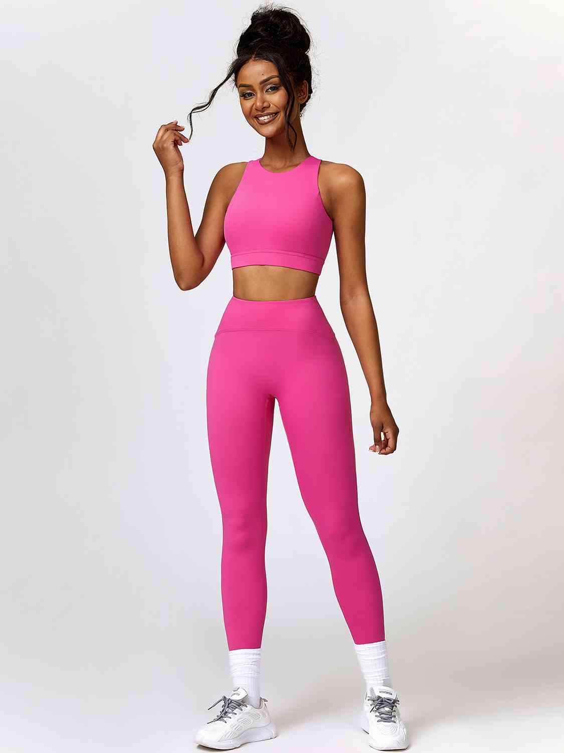 Cutout Crop Tank and Leggings Set