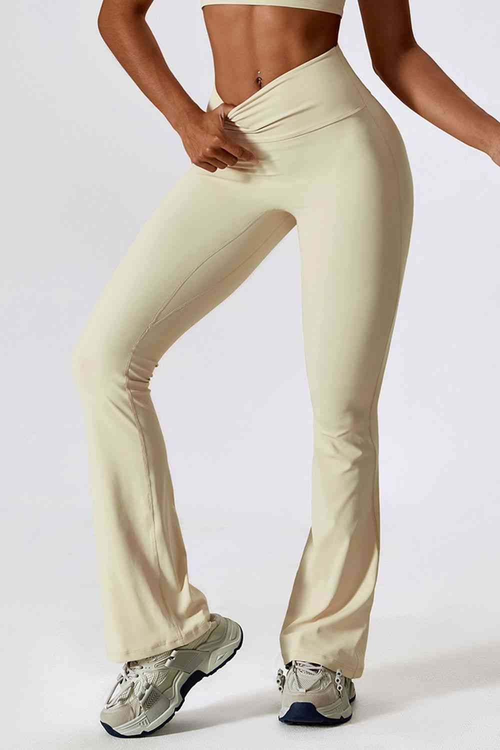 BaraBooty Ruched Wide Leg Leggings