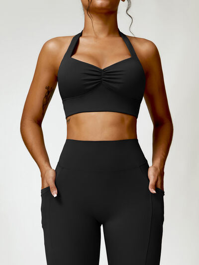 Halter Neck Sports Bra