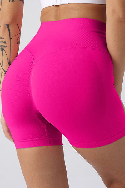 High Waist Compression Waistband Bike Shorts