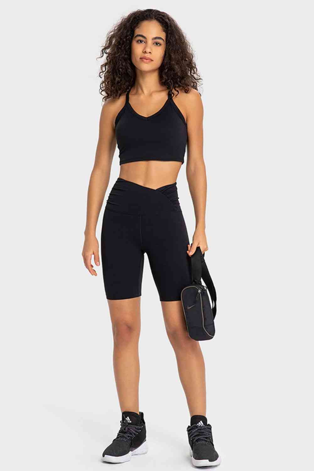 GlamFit V-Waist Bike Shorts