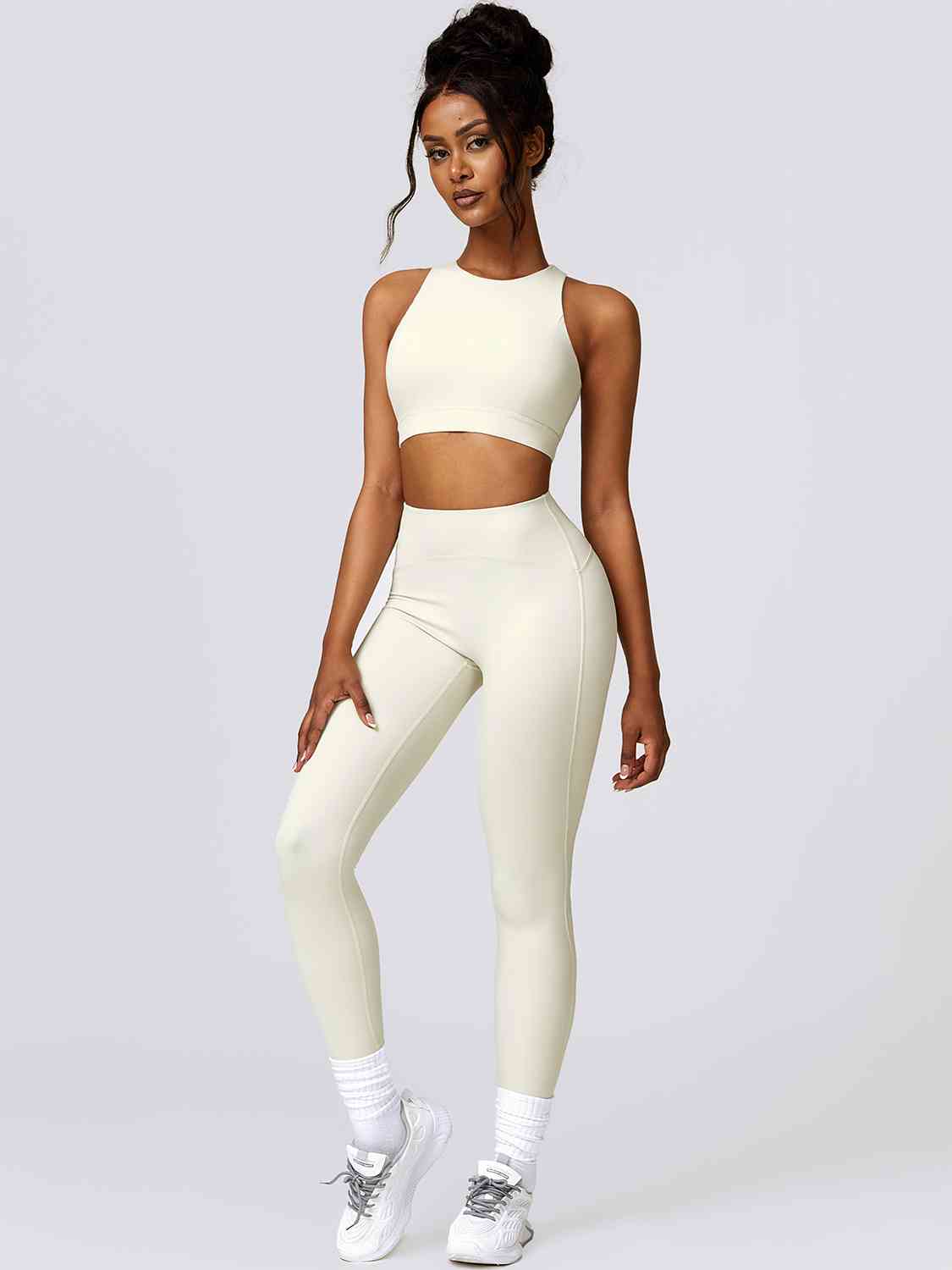 Cutout Crop Tank and Leggings Set