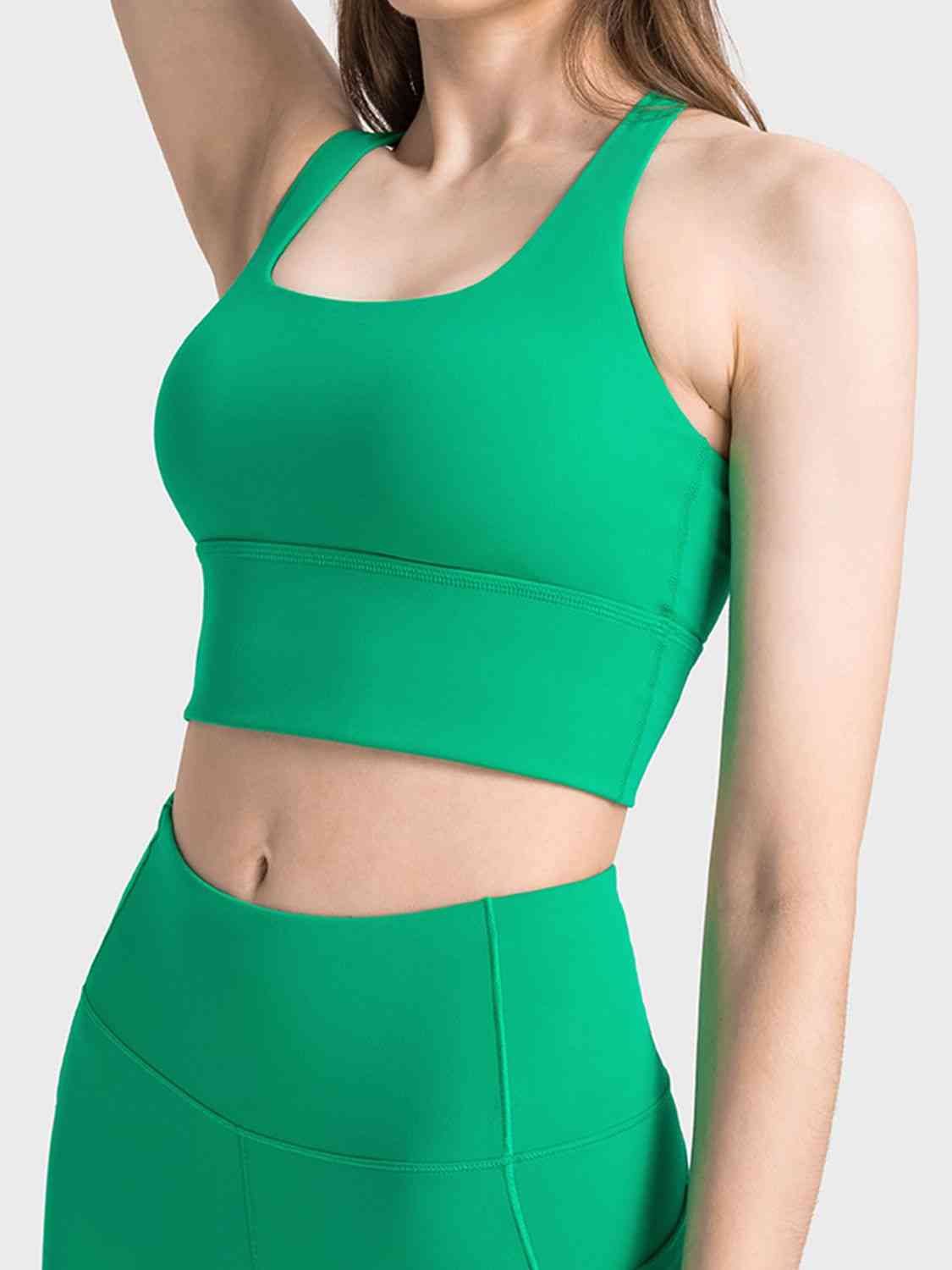 Square Neck Racerback Sports Bra