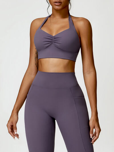 Halter Neck Sports Bra