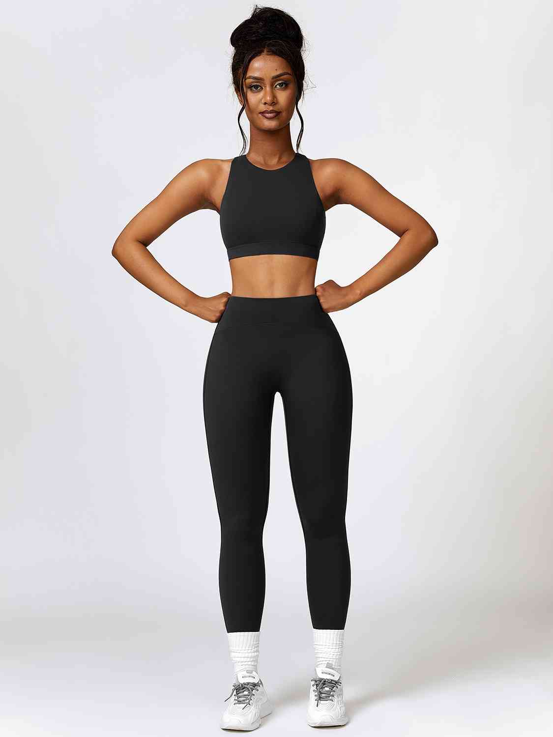 Cutout Crop Tank and Leggings Set