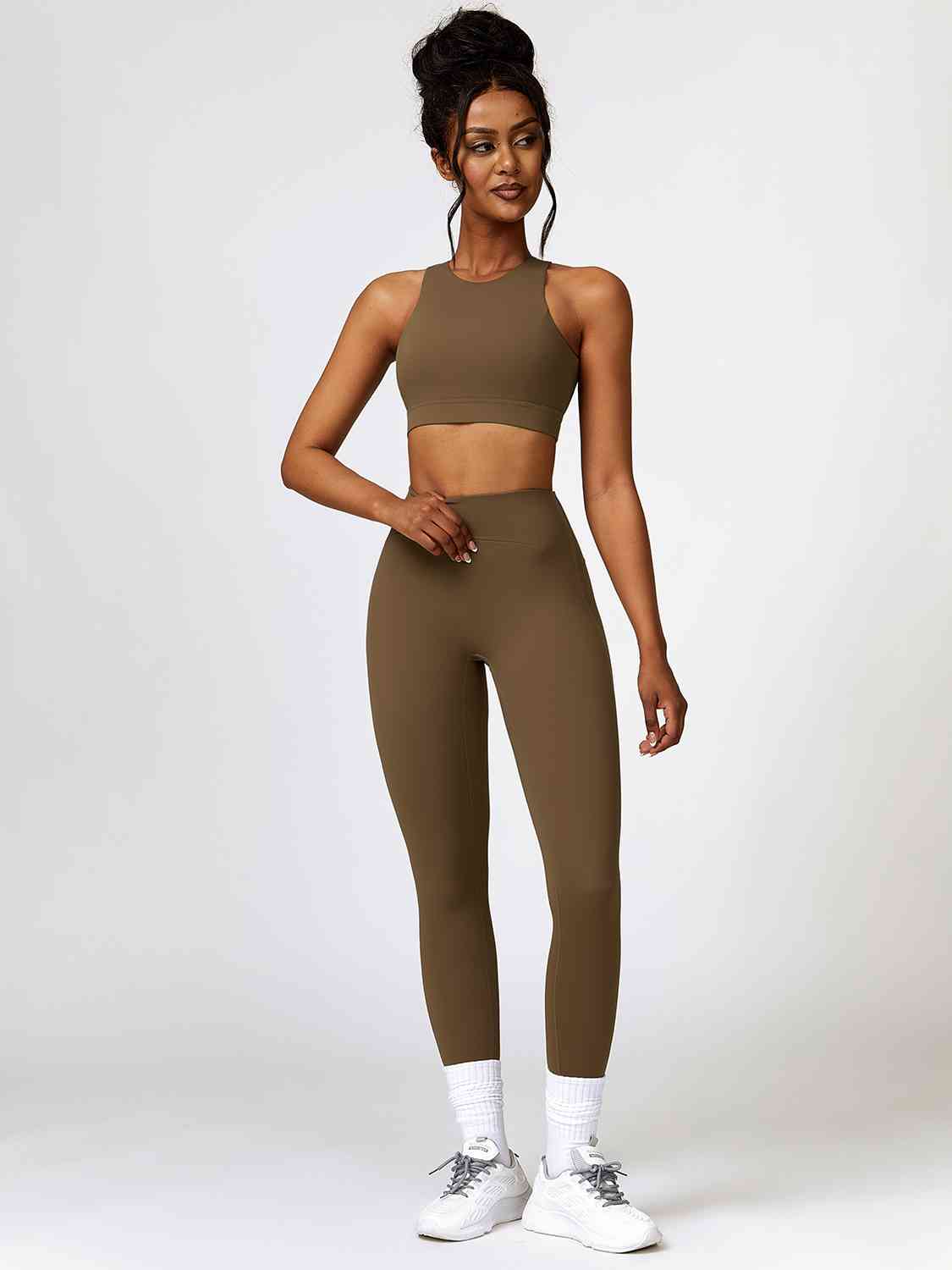 Cutout Crop Tank and Leggings Set