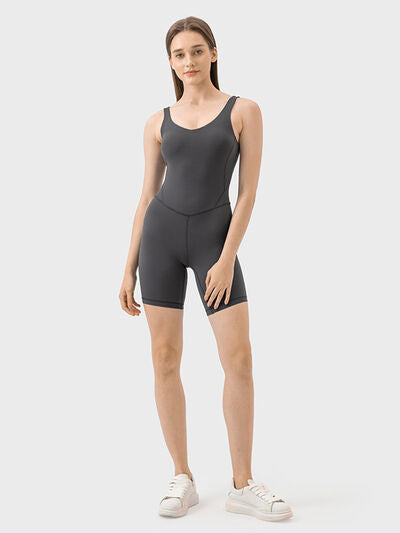 GlamFit V Neck Romper