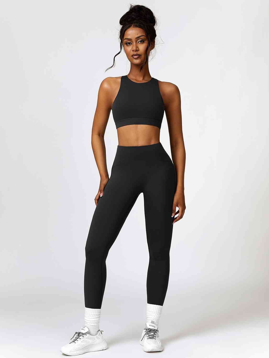 Cutout Crop Tank and Leggings Set