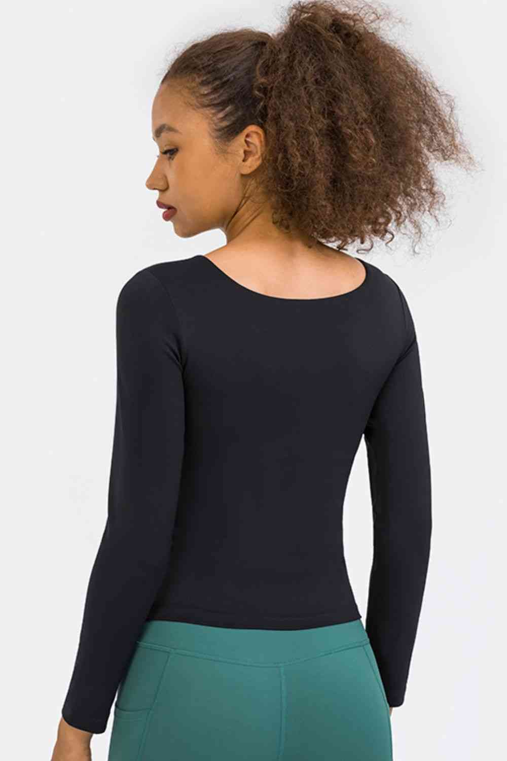 Feel Like Skin Highly Stretchy Long Sleeve Sports Top