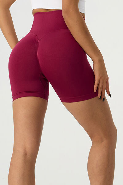 High Waist Compression Waistband Bike Shorts