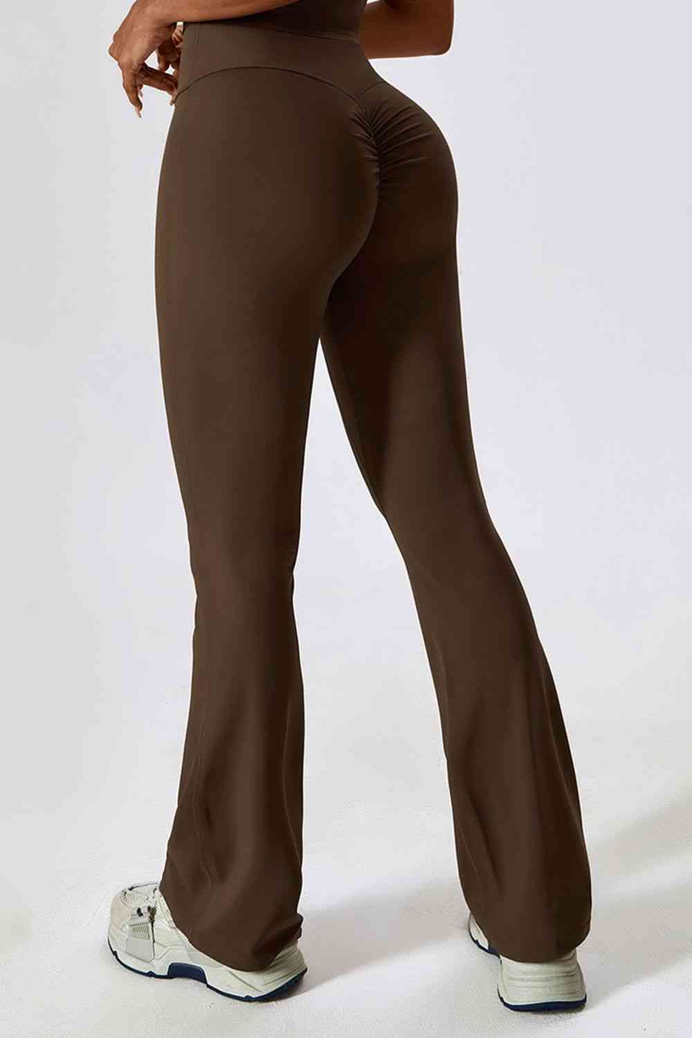 BaraBooty Ruched Wide Leg Leggings